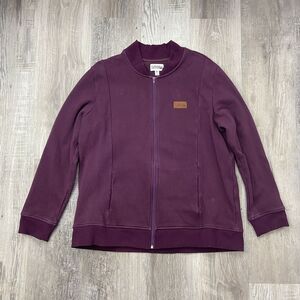 Dapper Boi Long Sleeve Full Zip Sweater Purple Mens Size XL‎